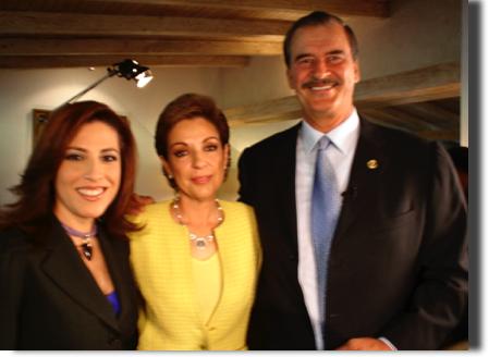 Primera dama Marta Sahagún y 
presidente Vicente Fox, Los Pinos